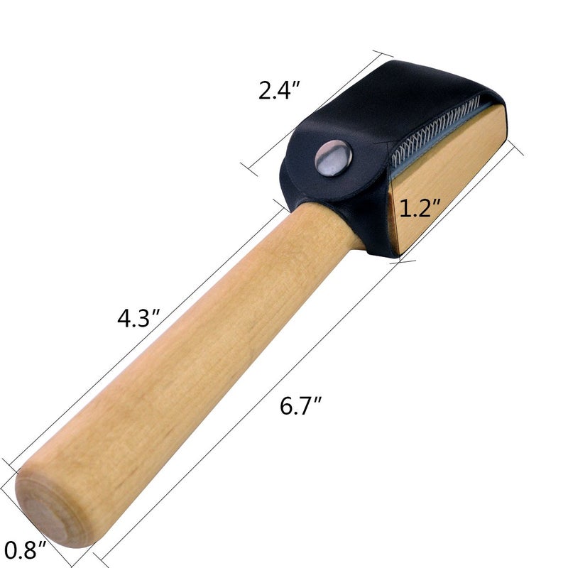 Jmkcoz Dancing Shoes Brush Wooden Suede Sole Shoe Brush Cleaner Cleaning Brush for Modern Latin Dance Shoes Wire Brush - Image 2